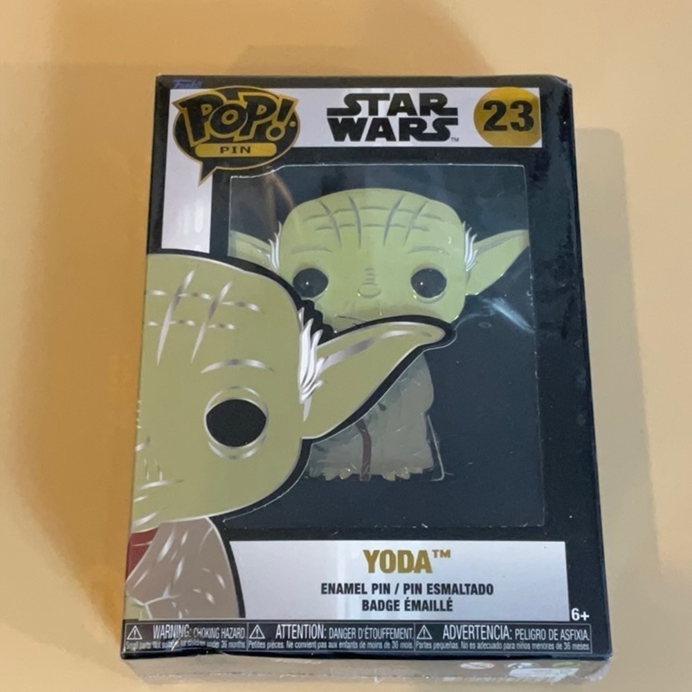 Funko Pop StarWars YODA enamel pin